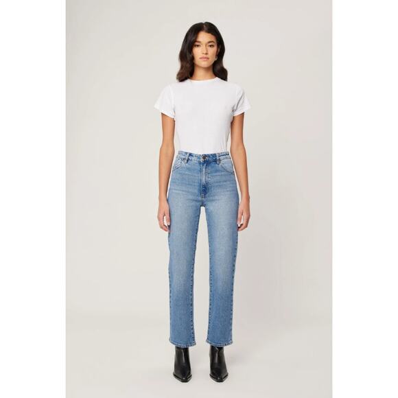 Rolla's Brad Blue Light Wash Original High Rise Straight Leg Jeans - Picture 1 of 12